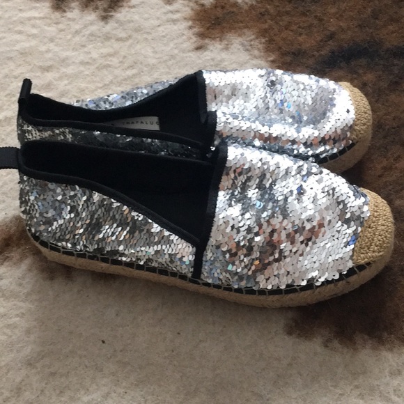 zara sequin espadrilles